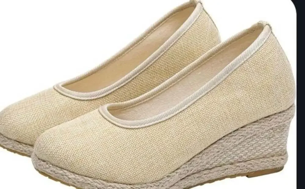 Ballerine Donna Zeppe in Tela Ballerina